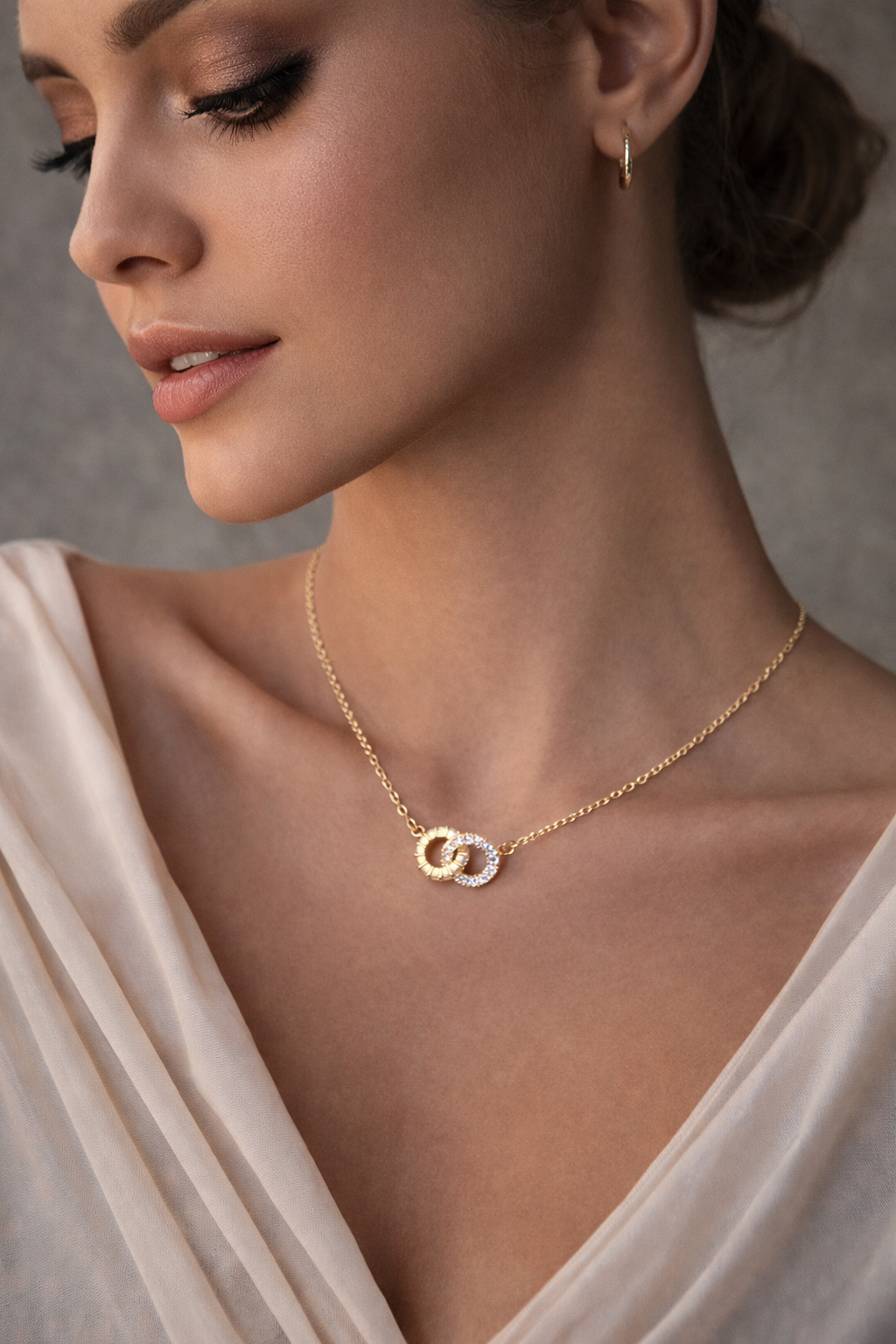 Gemstones Cable Necklace
