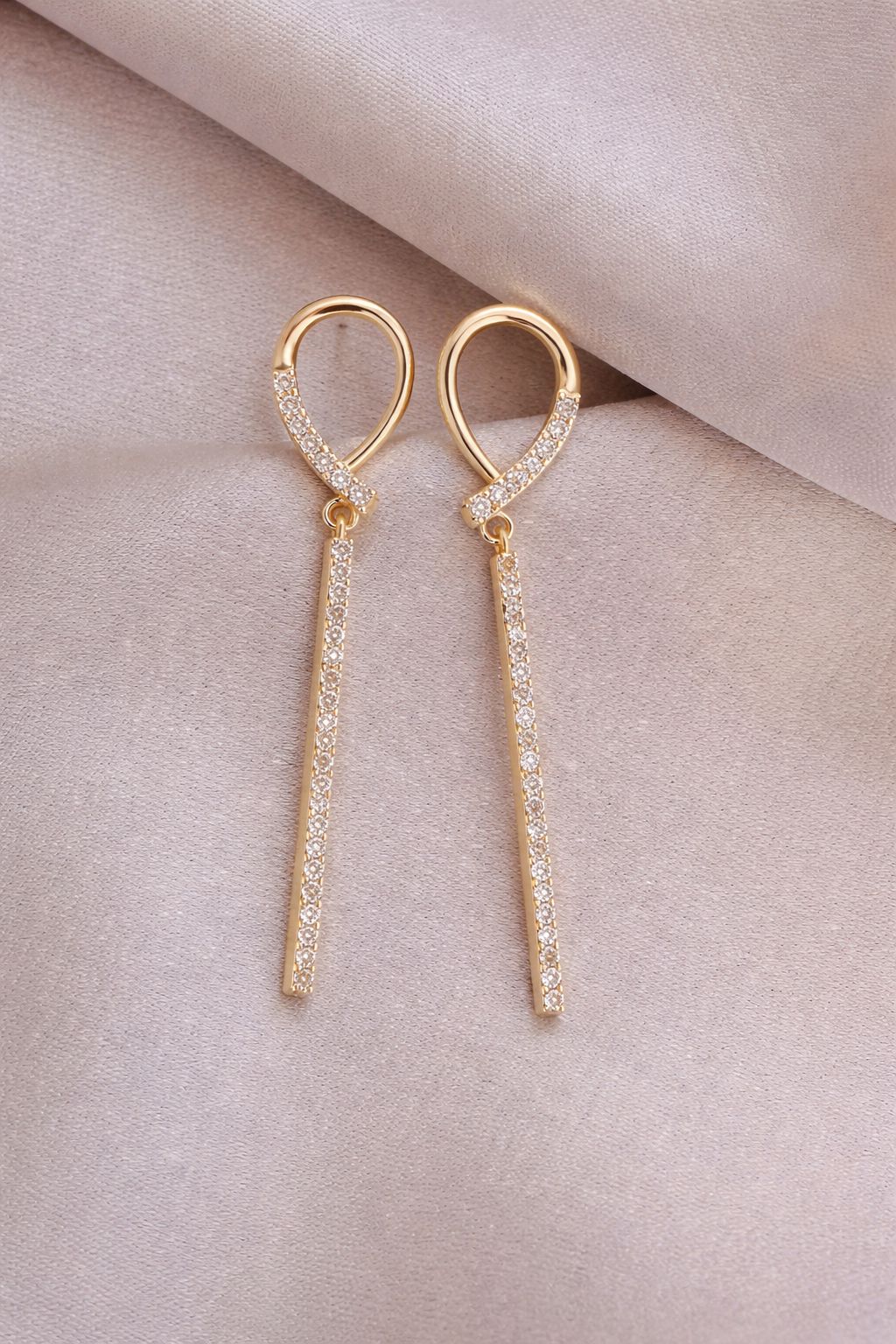 Zircon Drop Earrings