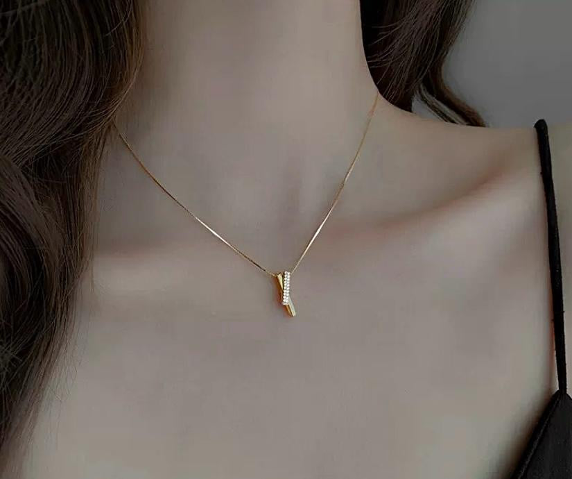 Zirconia Pave Necklace