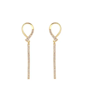 Zircon Drop Earrings