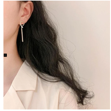 Zircon Drop Earrings
