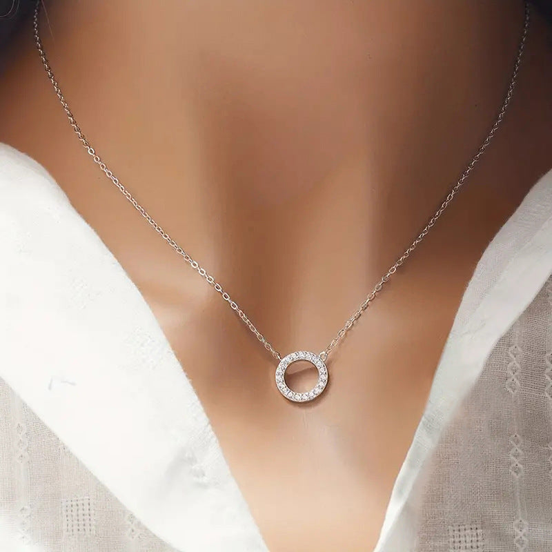 Minimalist Round Stainless steel  necklace