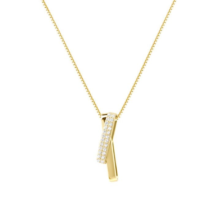 Zirconia Pave Necklace